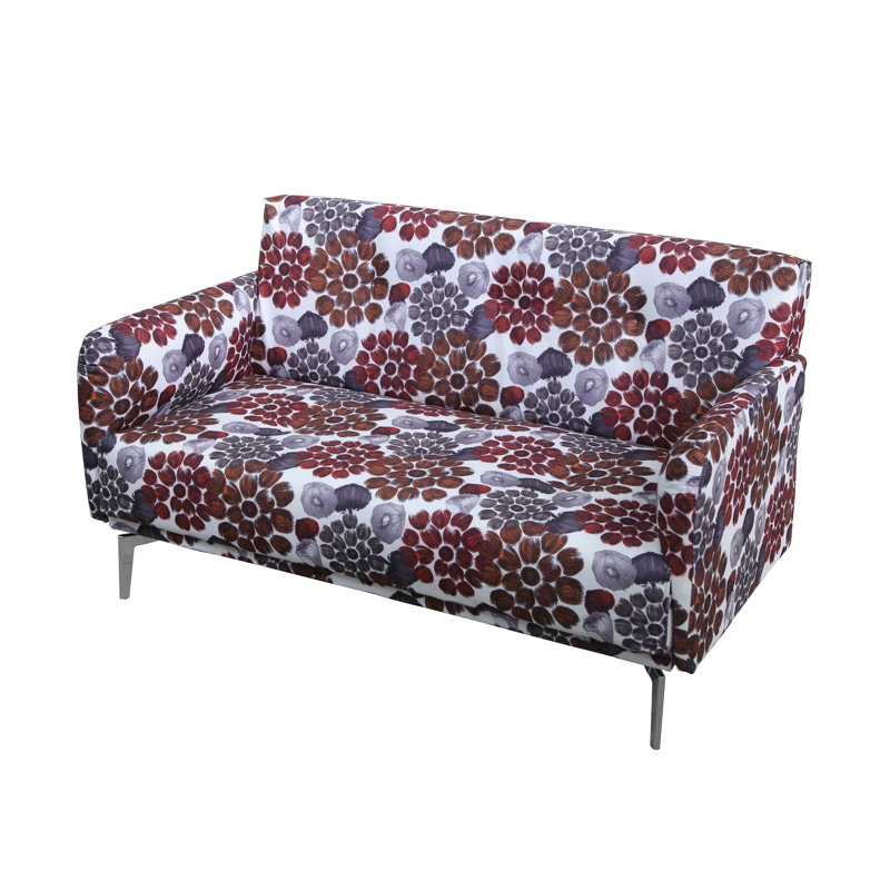 Container Pattern Print Fabric Modern Loveseat & Reviews Wayfair